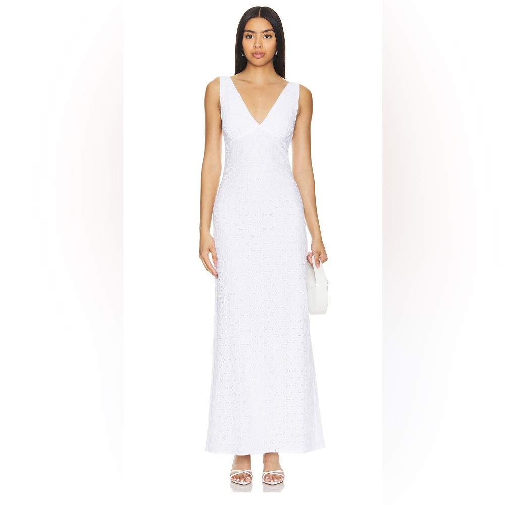 Never worn Lovers & Friends Loretta Maxi Dress in White